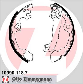 Bremsbackensatz Hinterachse Zimmermann 10990.118.7