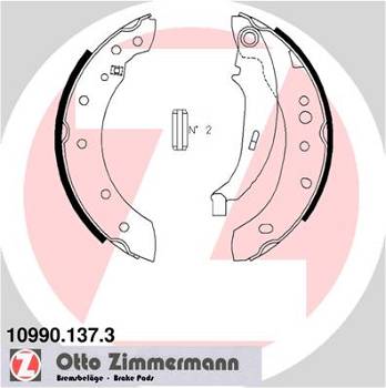Bremsbackensatz, Feststellbremse Hinterachse beidseitig Zimmermann 10990.137.3