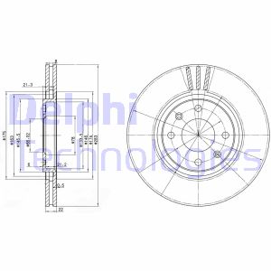 Bremsscheibe Vorderachse Delphi BG2690