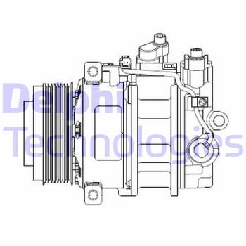 Kompressor, Klimaanlage Delphi CS20378