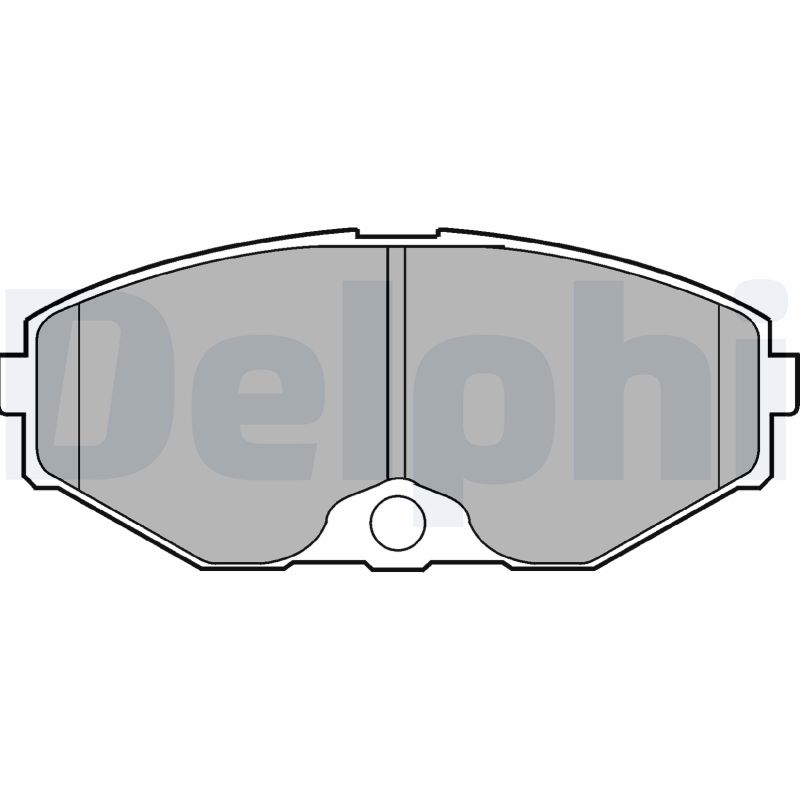 Bremsbelagsatz, Scheibenbremse Vorderachse Delphi LP1058