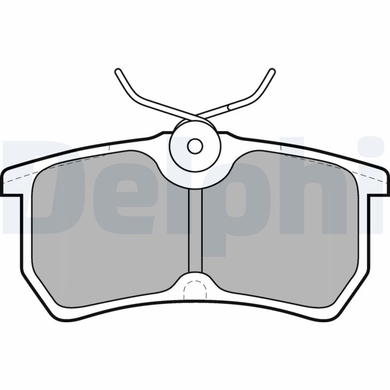 Bremsbelagsatz, Scheibenbremse Hinterachse Delphi LP1316