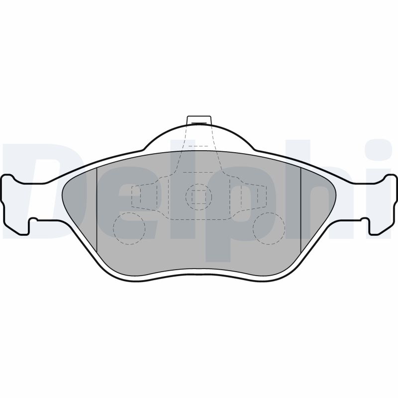 Bremsbelagsatz, Scheibenbremse Vorderachse Delphi LP1469