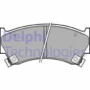 Bremsbelagsatz, Scheibenbremse Vorderachse Delphi LP1590