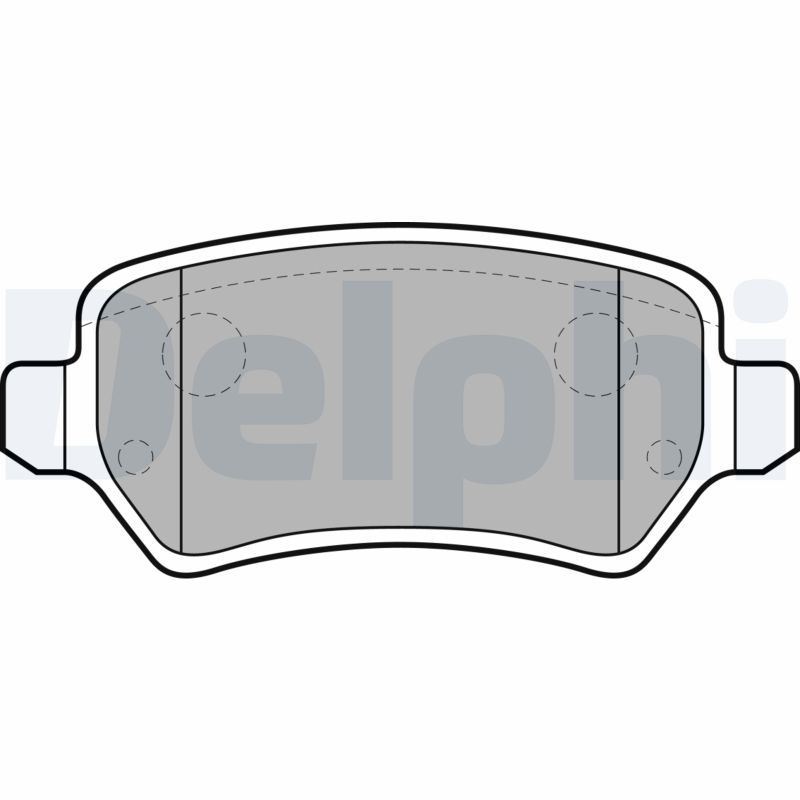 Bremsbelagsatz, Scheibenbremse Hinterachse Delphi LP1681