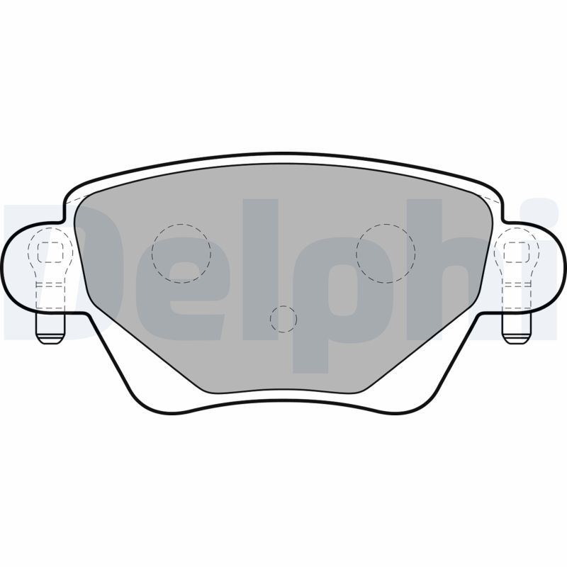 Bremsbelagsatz, Scheibenbremse Hinterachse Delphi LP1682