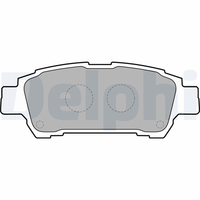 Bremsbelagsatz, Scheibenbremse Hinterachse Delphi LP1710