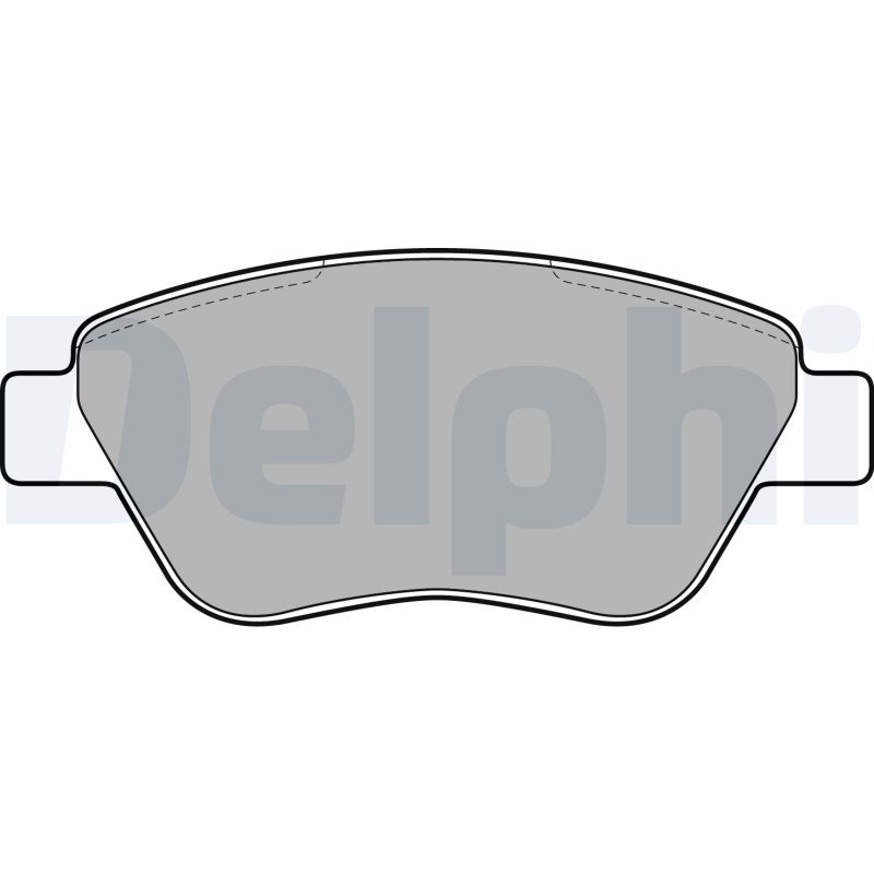 Bremsbelagsatz, Scheibenbremse Vorderachse Delphi LP1899