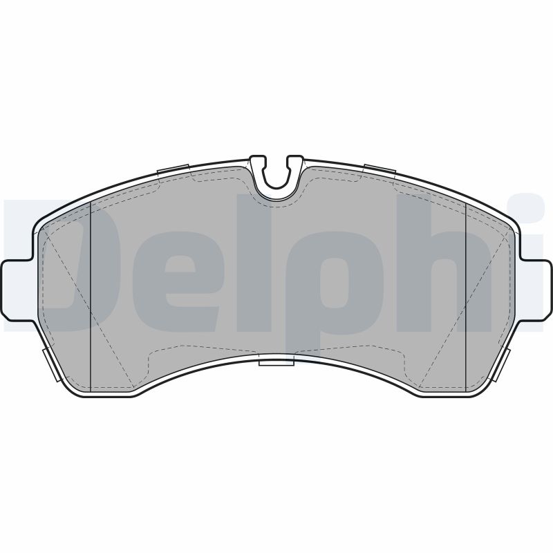 Bremsbelagsatz, Scheibenbremse Vorderachse Delphi LP1981