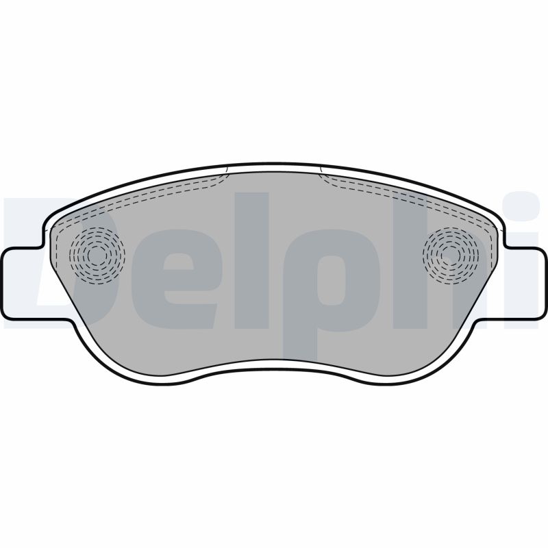 Bremsbelagsatz, Scheibenbremse Vorderachse Delphi LP2075
