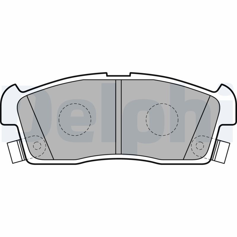 Bremsbelagsatz, Scheibenbremse Vorderachse Delphi LP2258