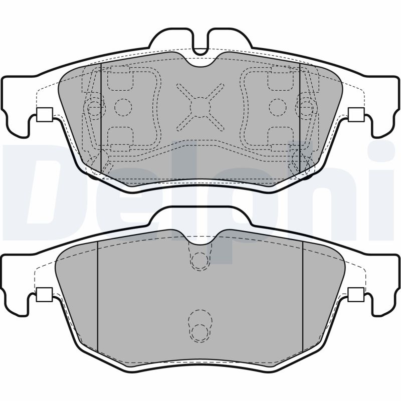 Bremsbelagsatz, Scheibenbremse Hinterachse Delphi LP2259