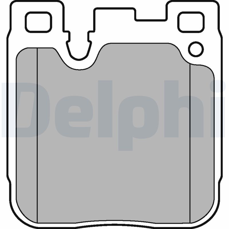 Bremsbelagsatz, Scheibenbremse Hinterachse Delphi LP3249