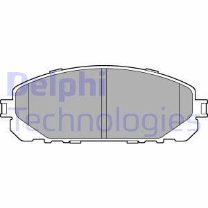 Bremsbelagsatz, Scheibenbremse Vorderachse Delphi LP3271