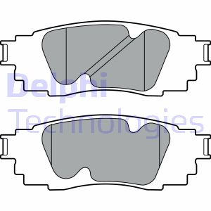 Bremsbelagsatz, Scheibenbremse Hinterachse Delphi LP3392