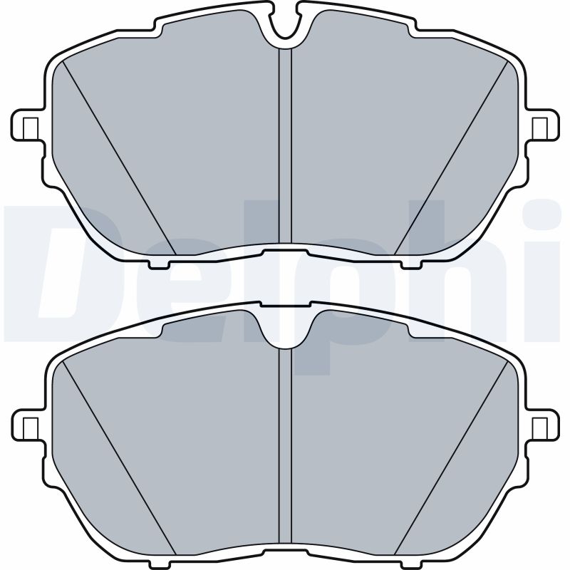 Bremsbelagsatz, Scheibenbremse Vorderachse Delphi LP3518
