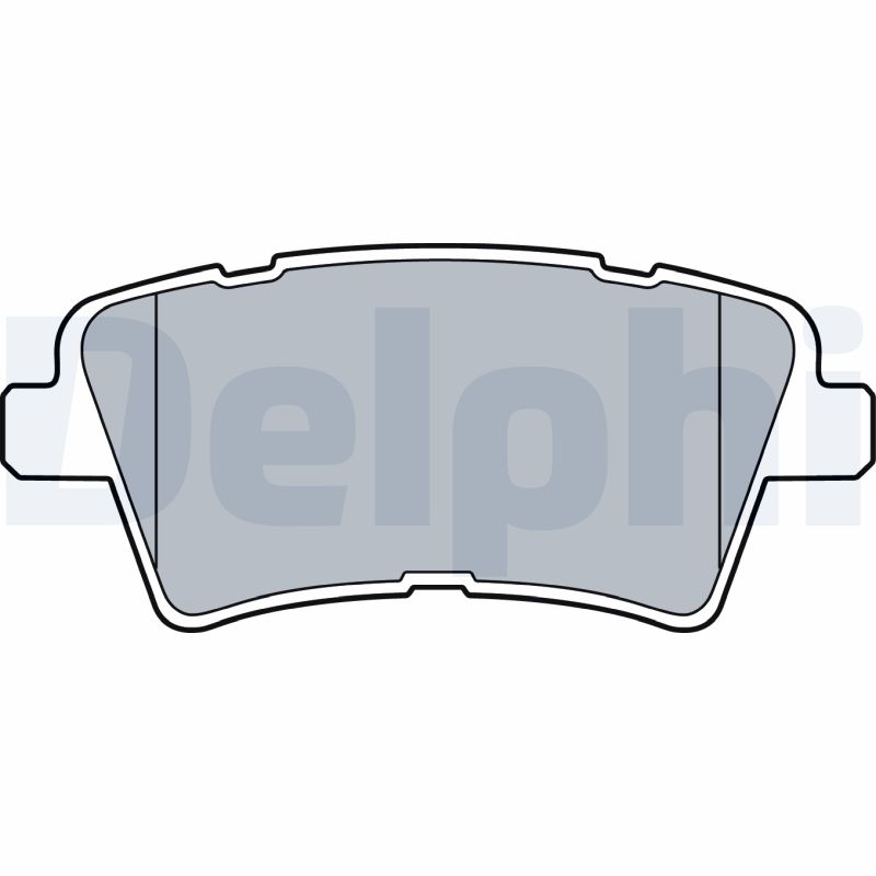 Bremsbelagsatz, Scheibenbremse Hinterachse Delphi LP3537