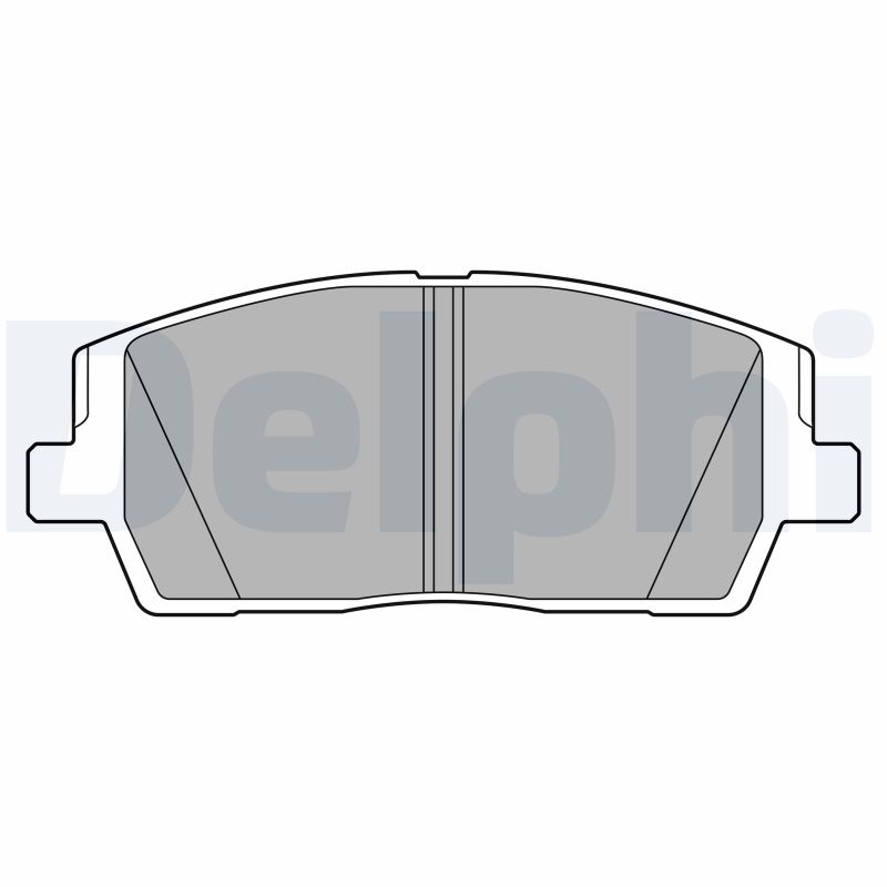 Bremsbelagsatz, Scheibenbremse Vorderachse Delphi LP3552