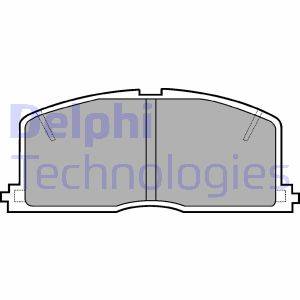 Bremsbelagsatz, Scheibenbremse Vorderachse Delphi LP460