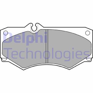 Bremsbelagsatz, Scheibenbremse Vorderachse Delphi LP468