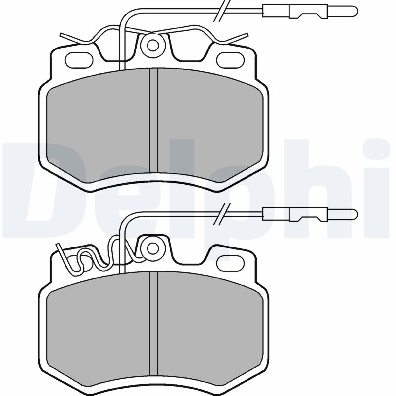Bremsbelagsatz, Scheibenbremse Vorderachse Delphi LP493