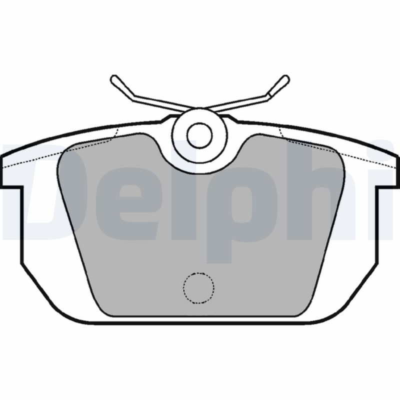 Bremsbelagsatz, Scheibenbremse Hinterachse Delphi LP522