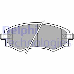 Bremsbelagsatz, Scheibenbremse Vorderachse Delphi LP606