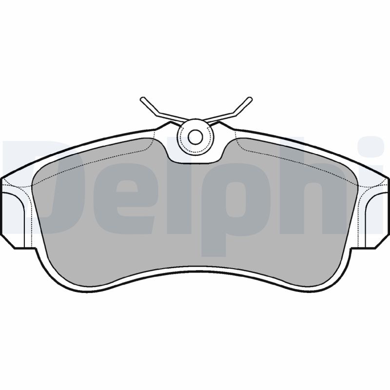 Bremsbelagsatz, Scheibenbremse Vorderachse Delphi LP616