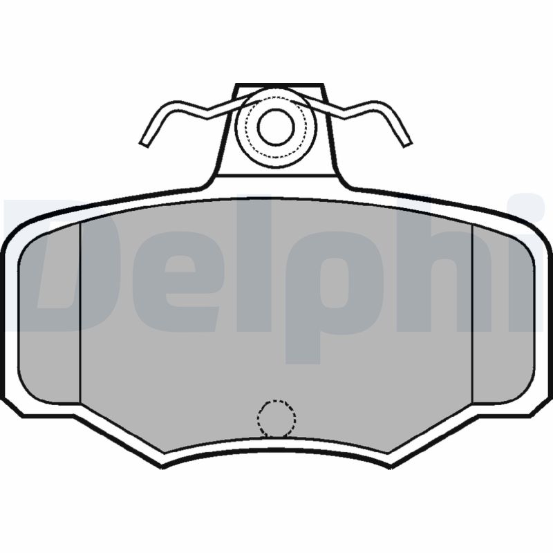 Bremsbelagsatz, Scheibenbremse Hinterachse Delphi LP617