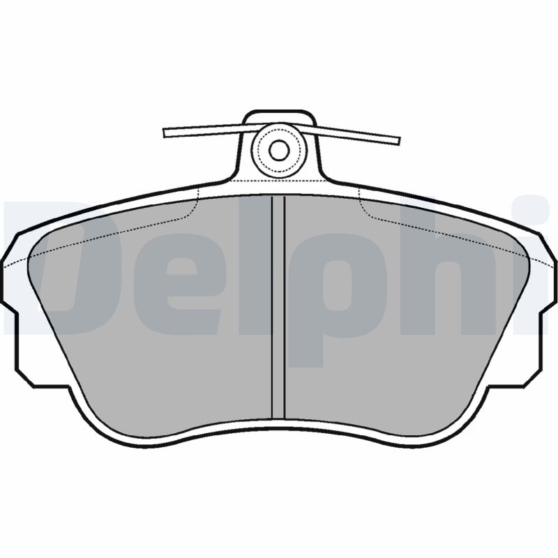 Bremsbelagsatz, Scheibenbremse Vorderachse Delphi LP639