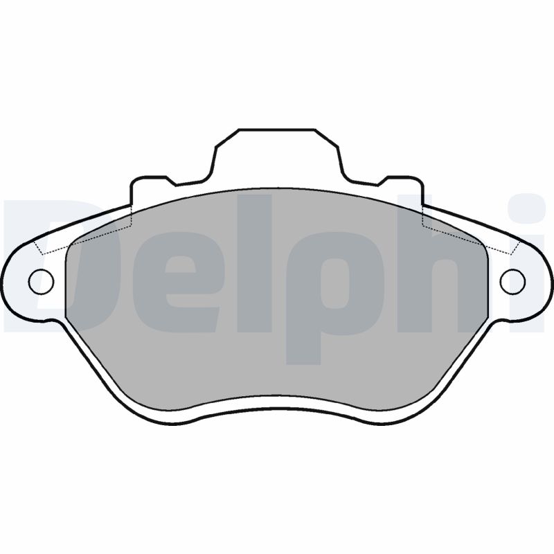 Bremsbelagsatz, Scheibenbremse Vorderachse Delphi LP666