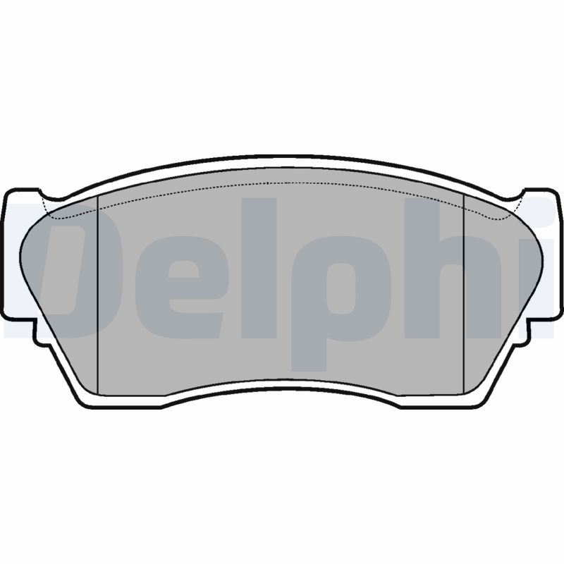 Bremsbelagsatz, Scheibenbremse Vorderachse Delphi LP804
