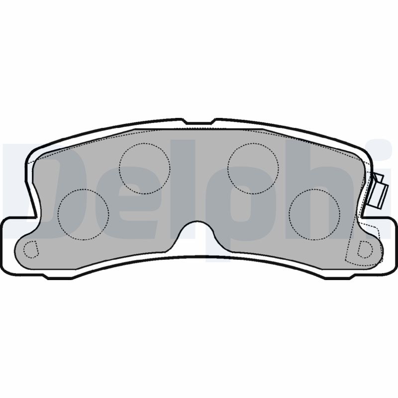 Bremsbelagsatz, Scheibenbremse Hinterachse Delphi LP834