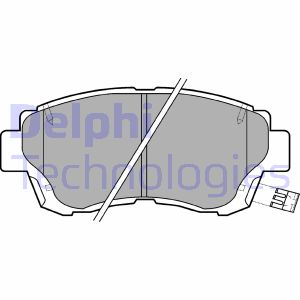 Bremsbelagsatz, Scheibenbremse Vorderachse Delphi LP936