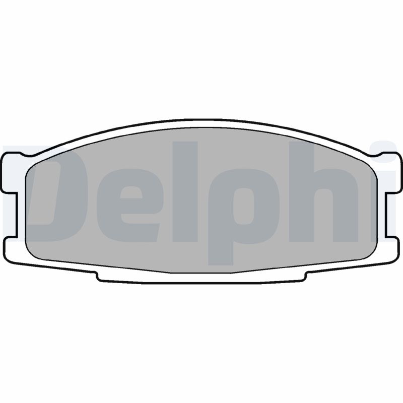 Bremsbelagsatz, Scheibenbremse Vorderachse Delphi LP981