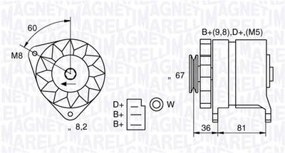 Generator Magneti Marelli 054022384010