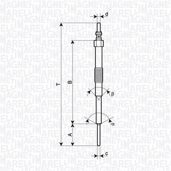 Glühkerze Magneti Marelli 062900129304
