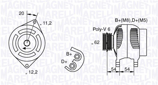 magnetimarelli Generator Magneti Marelli 063321807010