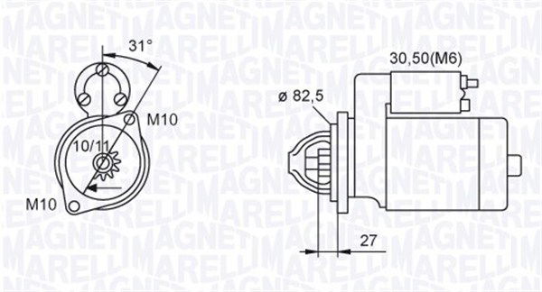 Starter Magneti Marelli 063721044010