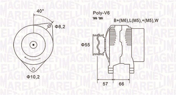 magnetimarelli Generator Magneti Marelli 063731036010