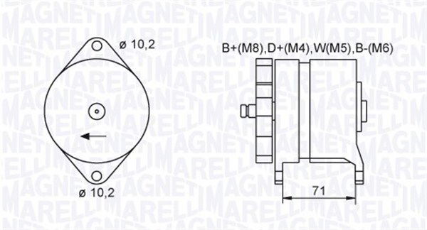 magnetimarelli Generator Magneti Marelli 063731438010