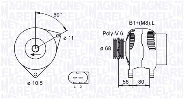 magnetimarelli Generator Magneti Marelli 063731557010