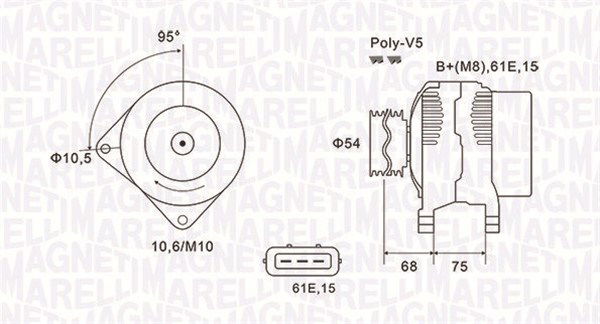 magnetimarelli Generator Magneti Marelli 063731584010