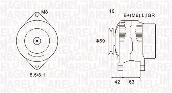 magnetimarelli Generator Magneti Marelli 063731600010