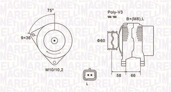 magnetimarelli Generator Magneti Marelli 063731637010