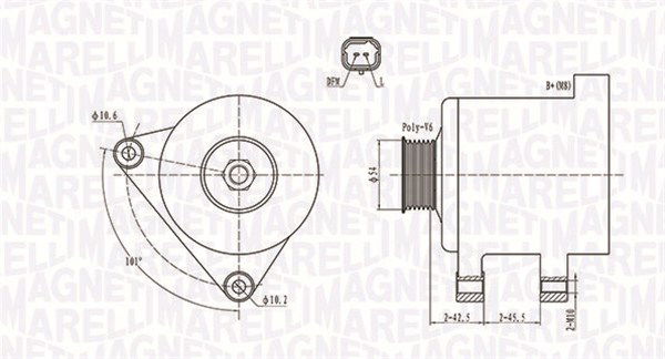 magnetimarelli Generator Magneti Marelli 063731674010