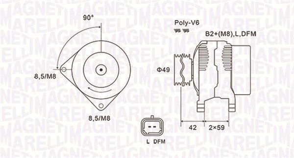 Generator Magneti Marelli 063731863010