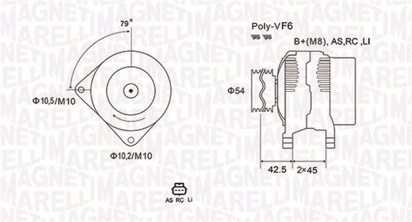 magnetimarelli Generator Magneti Marelli 063731865010