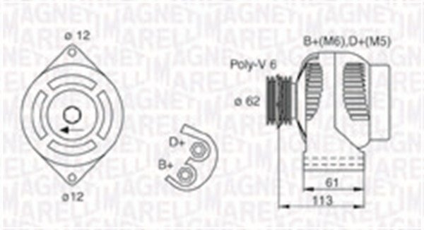 Generator Magneti Marelli 063731885010
