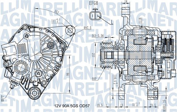 magnetimarelli Generator Magneti Marelli 063731938010